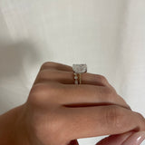 Elongated Cushion Diamond Ring