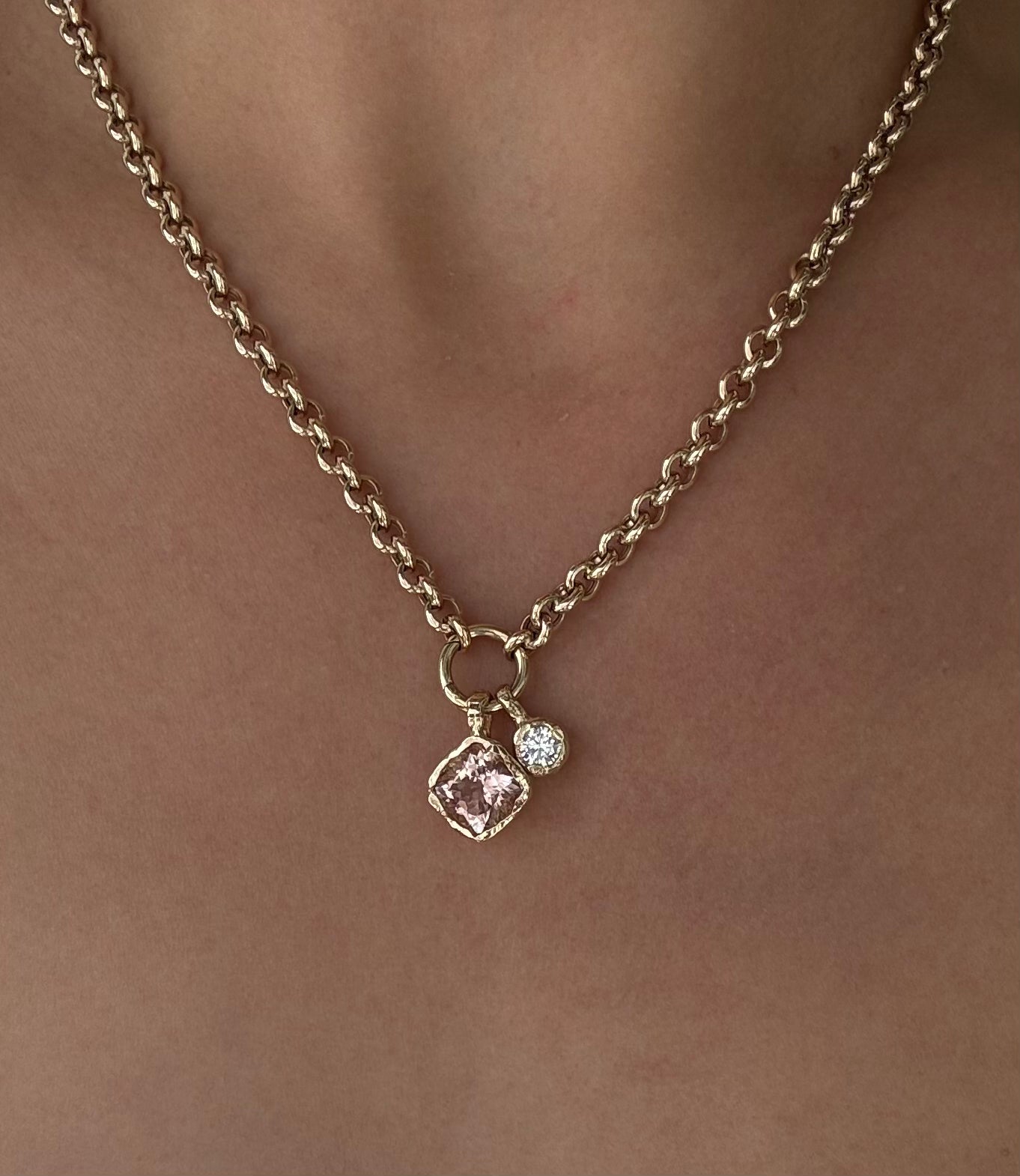 Golden Hour Charm in Champagne Morganite, image 4 of 4