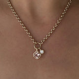 Golden Hour Charm in Champagne Morganite