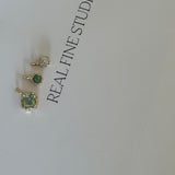 Golden Hour Charm in Minty Tourmaline