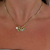 Mini Golden Hour Charm in Green Tourmaline