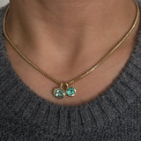 Golden Hour Charm in Pistachio Tourmaline