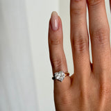 Mega Heart Button Back Pinky Ring