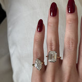 Mega Marquise Button Back Ring