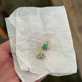 Golden Hour Charm in Pistachio Tourmaline