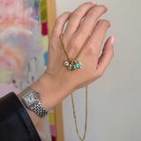 Golden Hour Charm in Minty Emerald (Round)