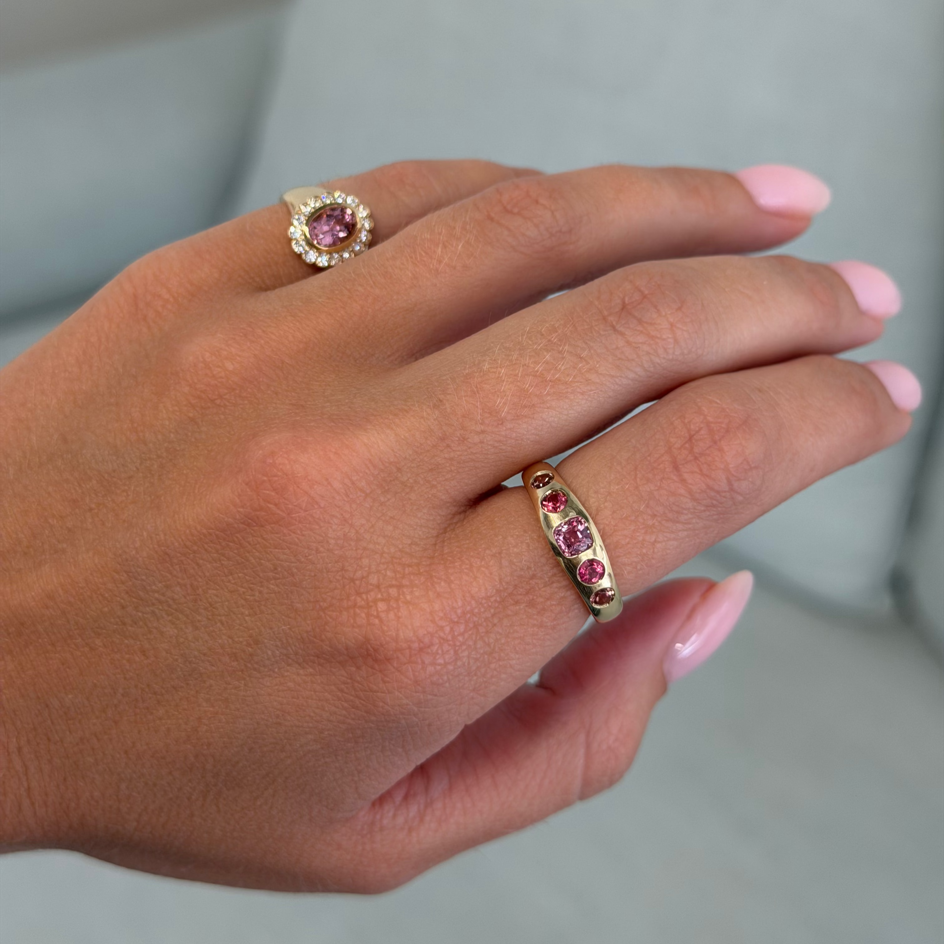 Fortune Ring in Rosy, image 2 of 5