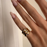 Scattered Dome Pinky Ring