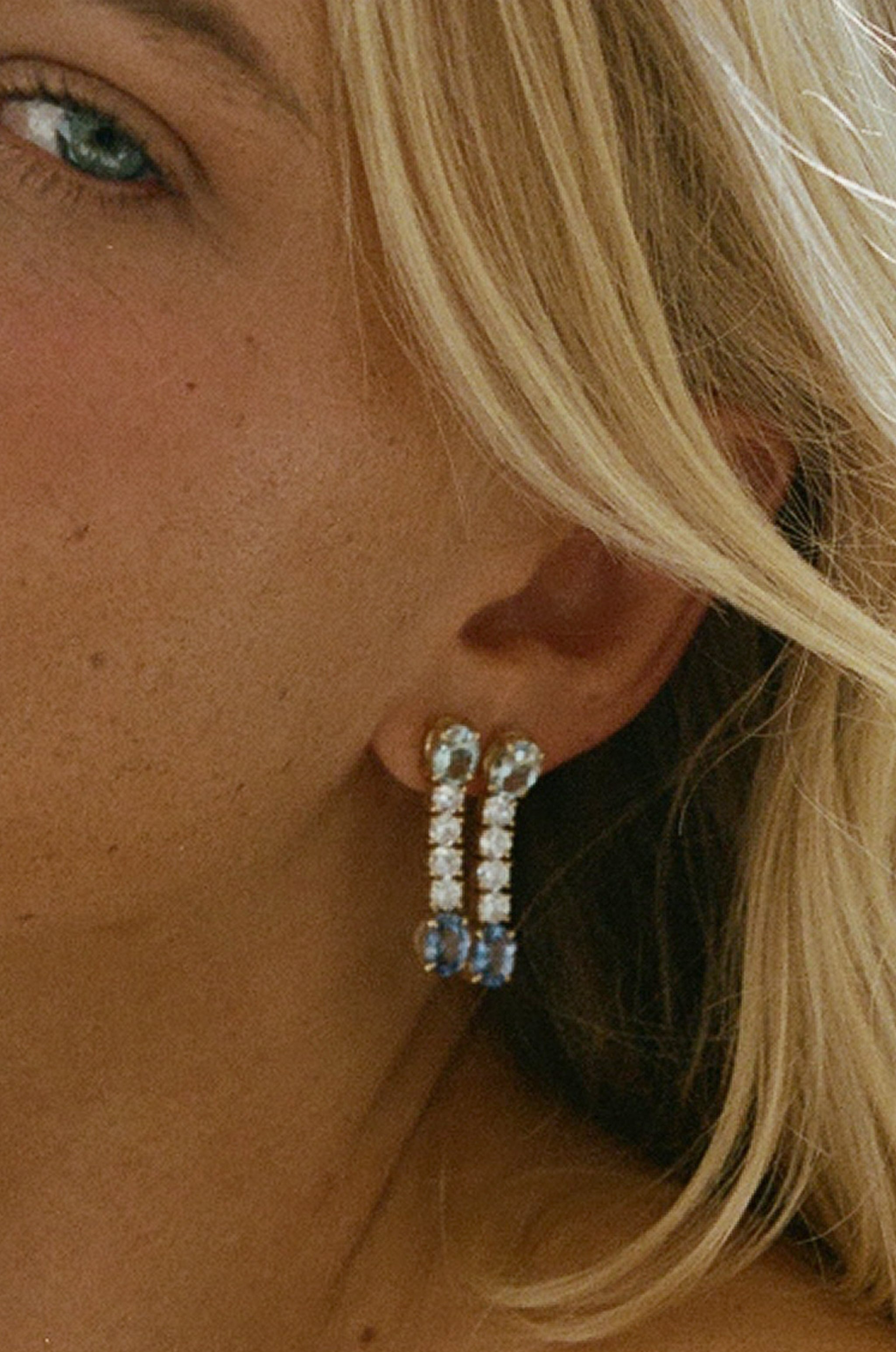 Something Blue Hailey Earrings, image 4 of 4