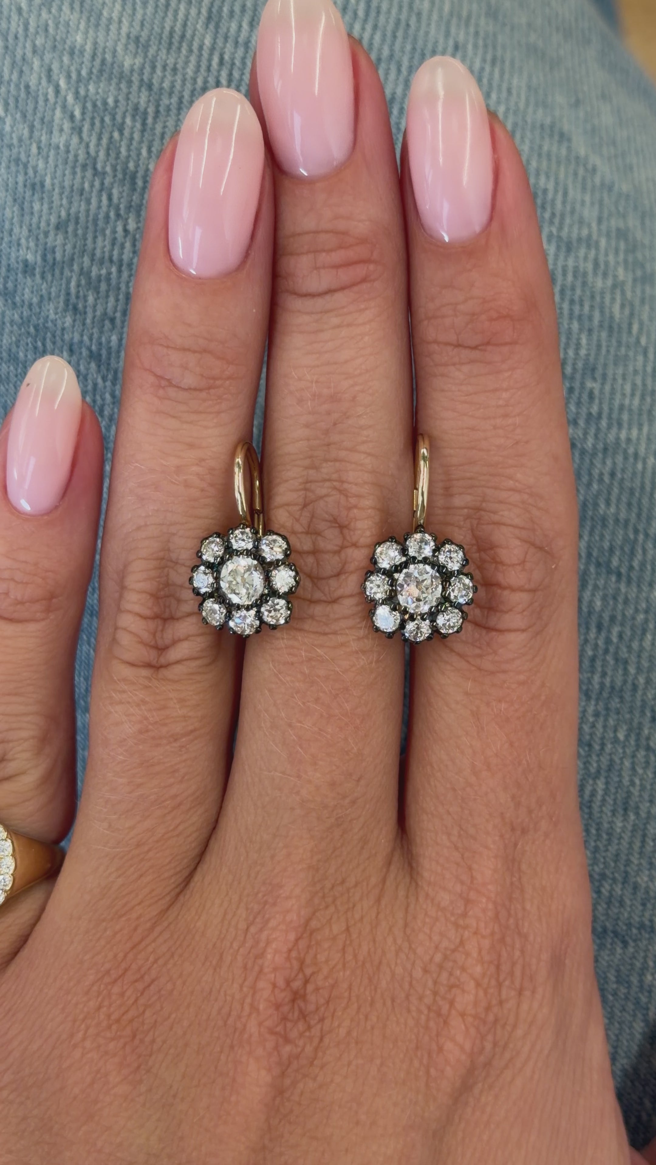Old Mine Daisy Earrings, image 4 of 4