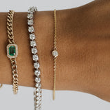 Dainty Diamond Bezel Bracelet